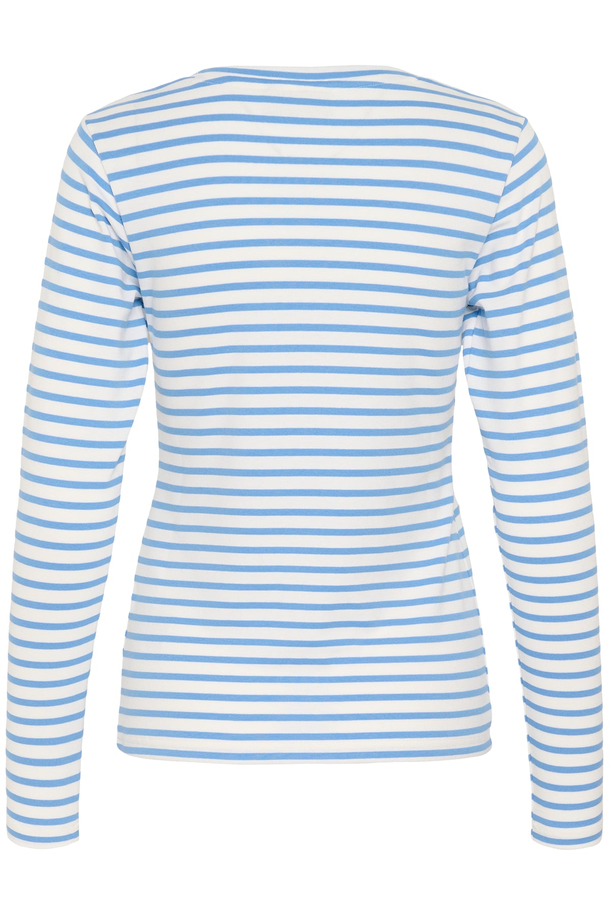  Kaffe Liddy Chalk/Provence Blue Stripe Top with Coffee Heart, 10502821