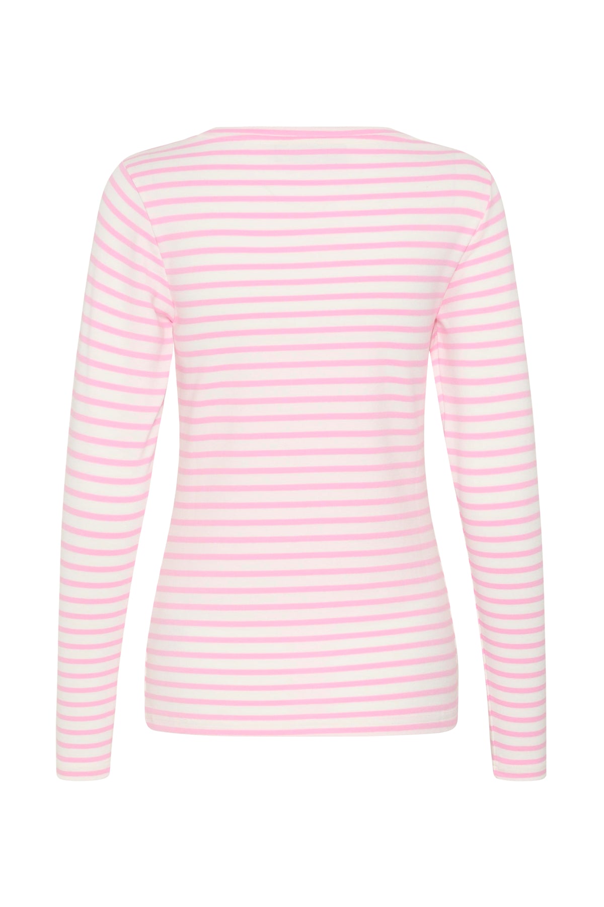 Kaffe Liddy Chalk/Candy Pink Stripe Top with Poppy Red Heart, 10502821