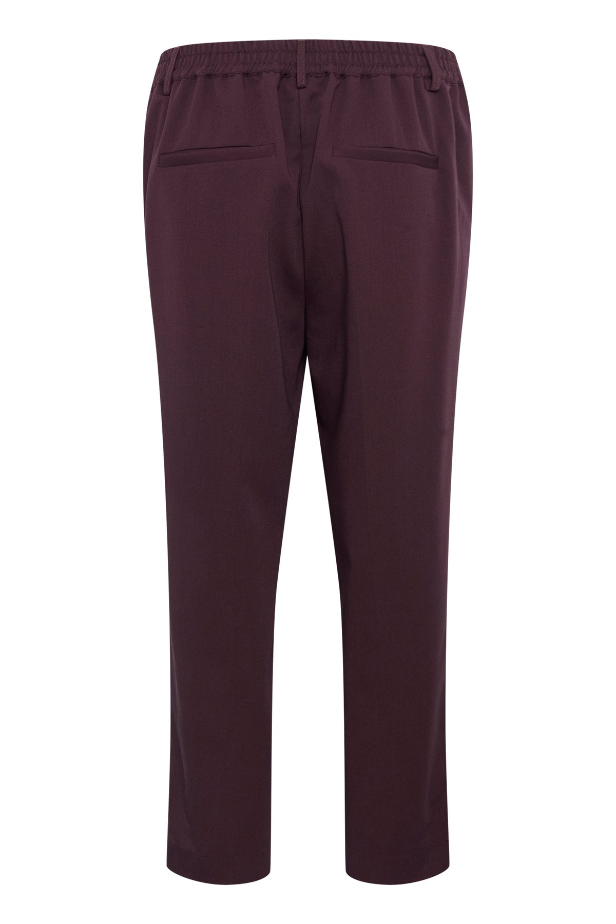 Kaffe Kasakura Fudge Burgundy Highwaisted Cigarette Trousers