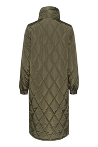 Kaffe Kalindsay Forest Night Quilted Longline Coat, 10507667