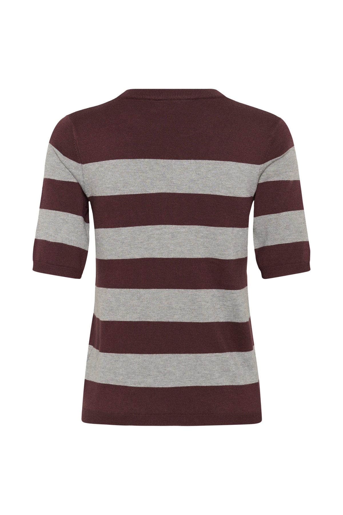Kaffe Kalizza Fudge/Grey Melange Striped Knit