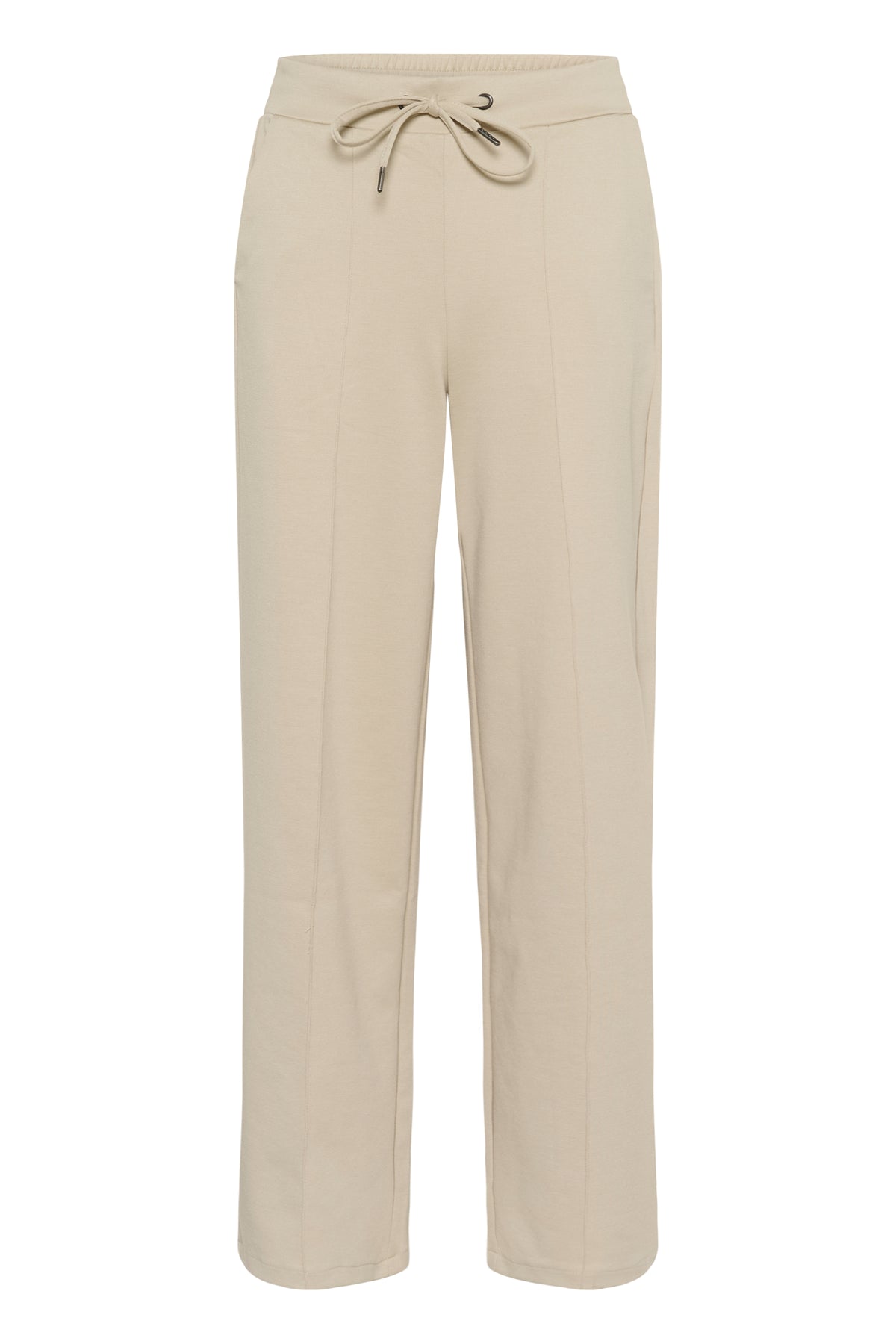 Kaffe Kajenny Feather Beige Wide Leg Elasticated Trousers