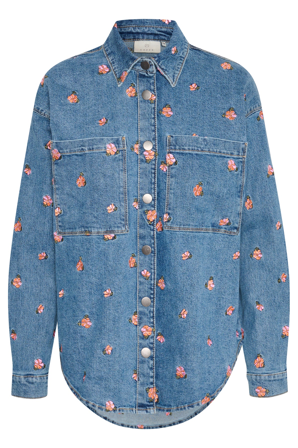 Kaffe Kababeth Floral Embroidered Denim Overshirt, 10508703