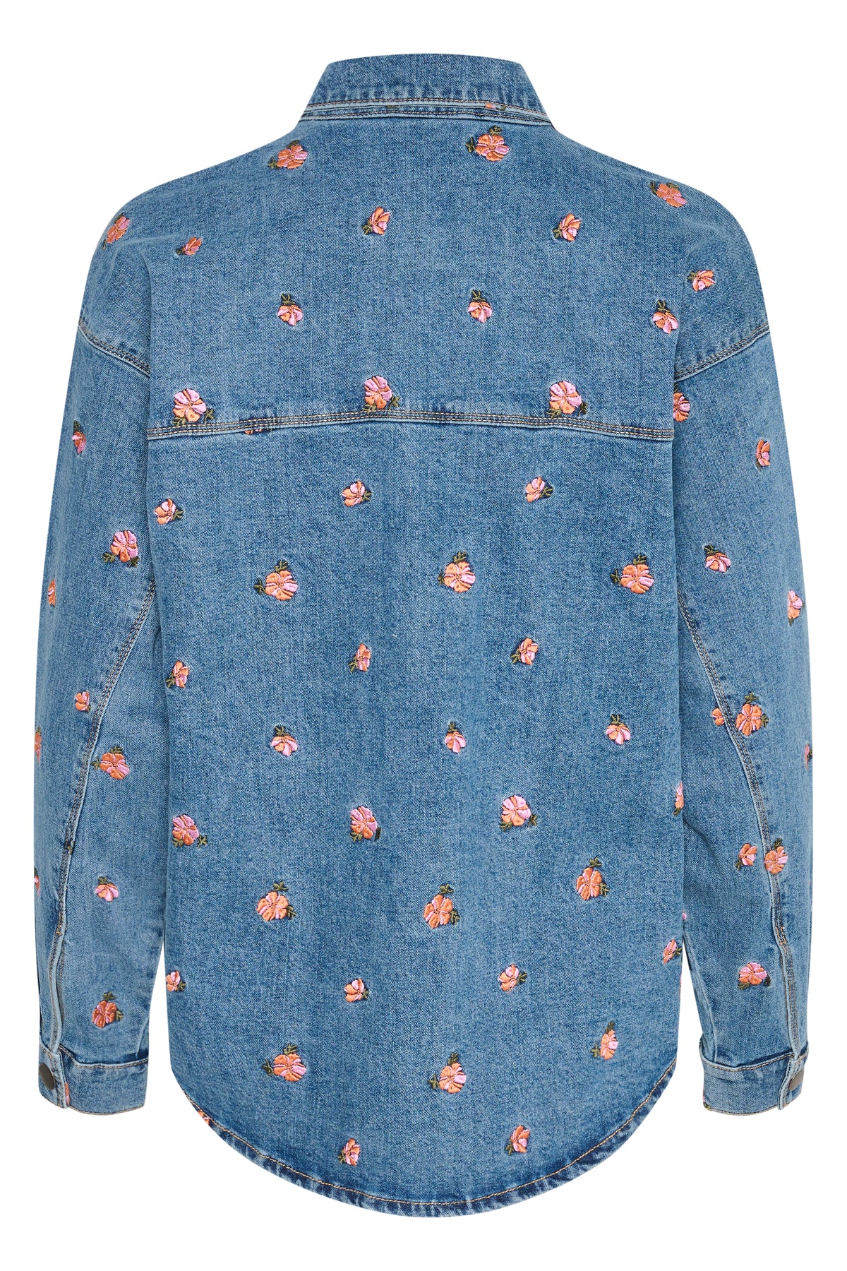 Kaffe Kababeth Floral Embroidered Denim Overshirt, 10508703