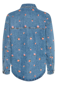 Kaffe Kababeth Floral Embroidered Denim Overshirt, 10508703