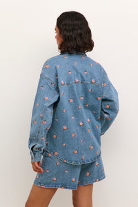 Kaffe Kababeth Floral Embroidered Denim Overshirt, 10508703