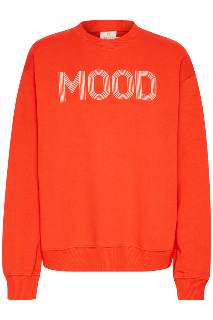 Kaffe Kamolly Fiery Red Oversized Sweatshirt, 10509087