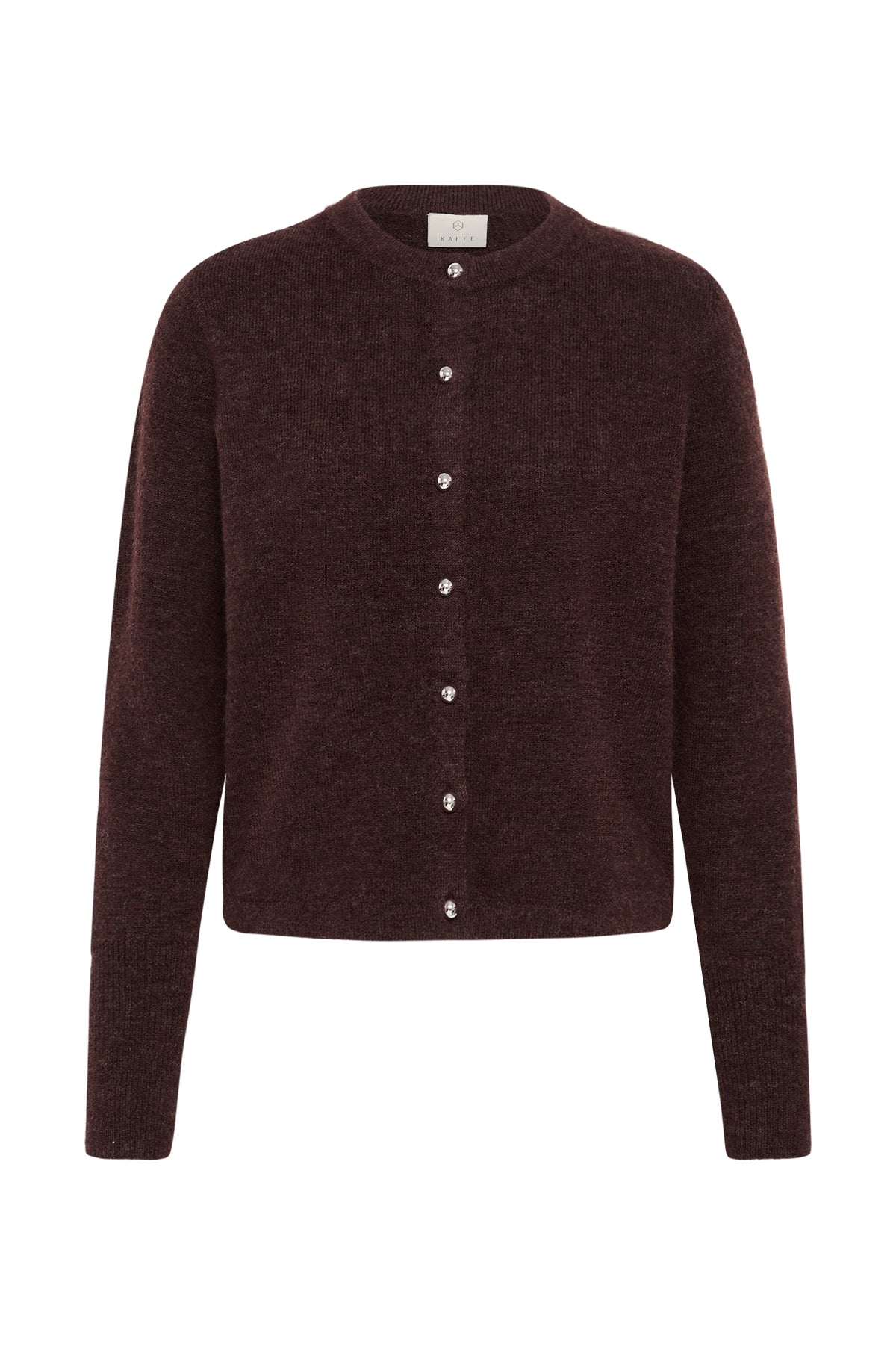 Kaffe Kaniel Fudge Melange Cardigan with Button Detailing