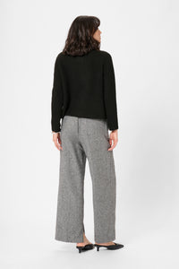 Kaffe Kamay Black Bow Knitted Cardigan