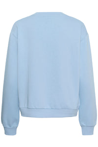 Kaffe Kasussi Powder Blue Supersoft Fleece Lined Sweatshirt, 10511087