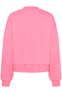 Kaffe Kasussi Power Pink Supersoft Fleece Lined Sweatshirt , 10511087