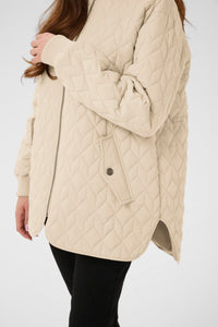 Kaffe KaLeila Dusky Green Quilted Jacket, 10511122