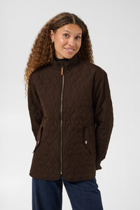 Kaffe KaLeila Coffee Bean Quilted Jacket