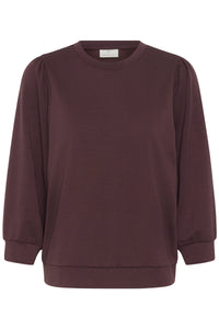 Kaffe Kaannie Fudge Burgundy Modal Top, 10511348