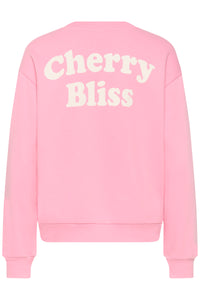Kaffe Kamelody Pink Frosting Supersoft Fleece Lined ‘Cherry Bliss’ Sweatshirt