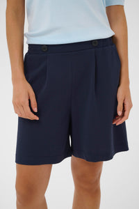 Kaffe Kaphoebe Midnight Marine Elasticated Waist Shorts