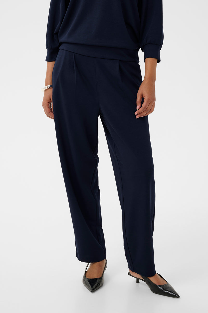 Kaffe Kaannie Midnight Marine Modal Barrel Leg Joggers, 10511588