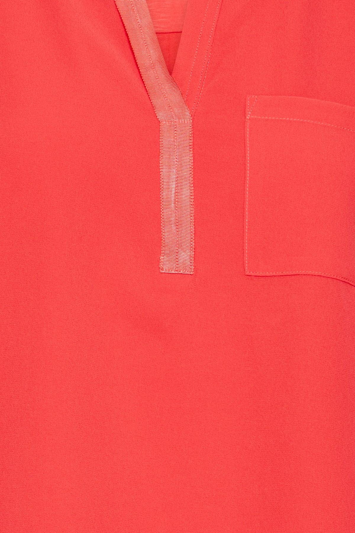 Fransa FrZawov Hibiscus Red V-Neck Top, 20603737