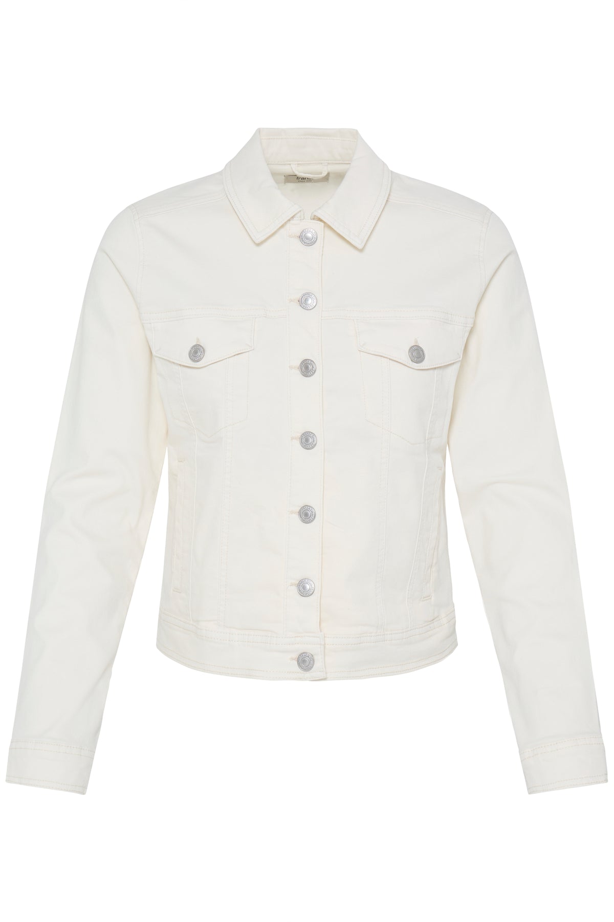 Fransa FrVotwill Whisper White Soft Stretch Denim Jacket
