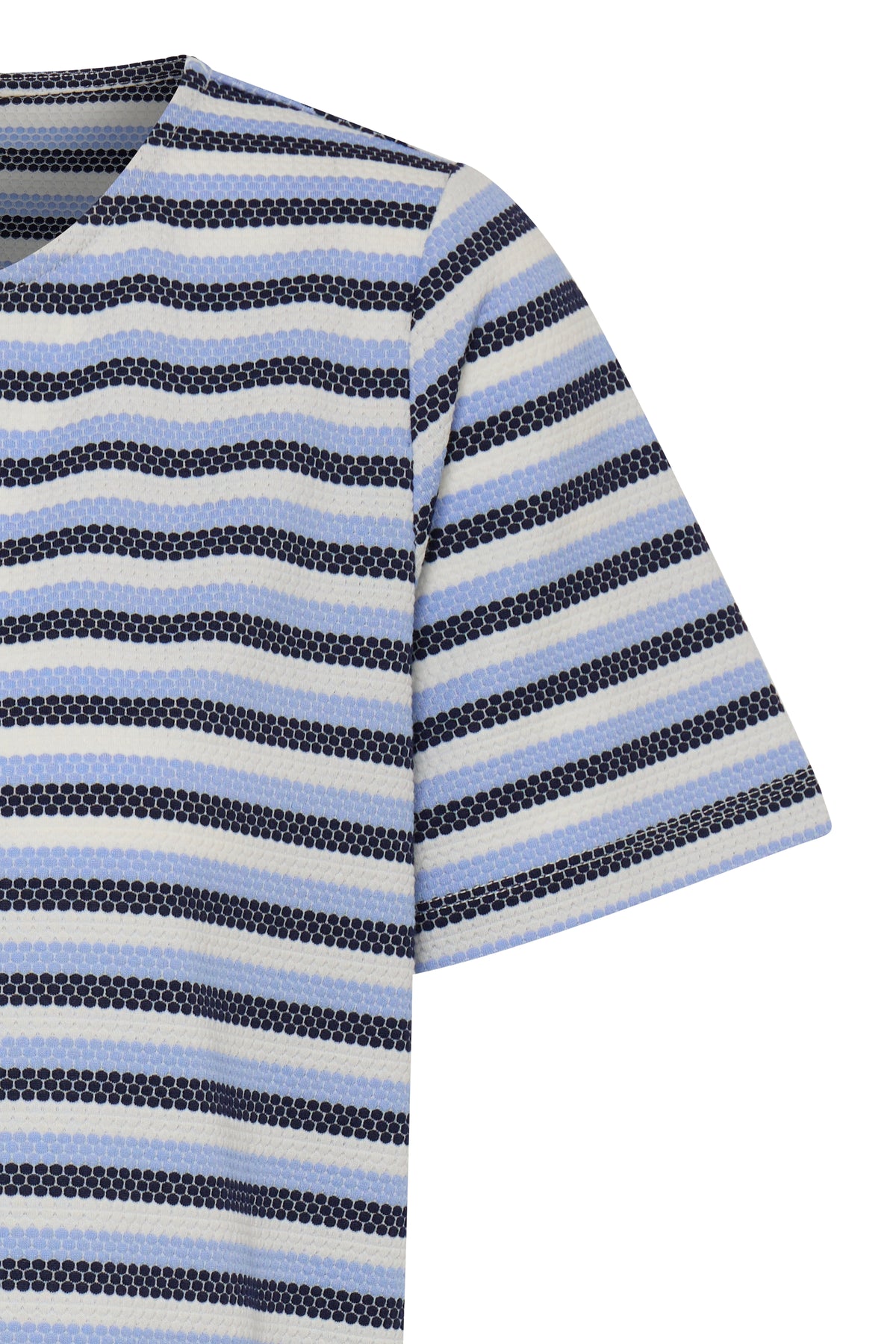 Fransa FrJosie Hydrangea Blue Stripe T-Shirt