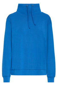 Fransa FrAurora True Blue Modal Cowl Neck Sweatshirt