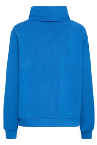 Fransa FrAurora True Blue Modal Cowl Neck Sweatshirt
