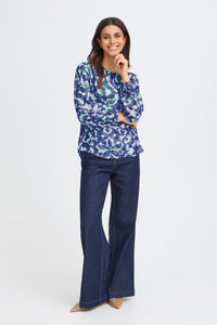 Fransa FrAriana Smokey Olive Printed Blouse, 20617394