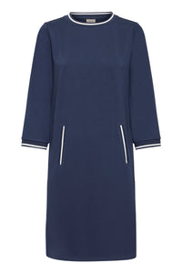 Fransa FrVerna Navy Classic Fit Modal Dress, 20617413