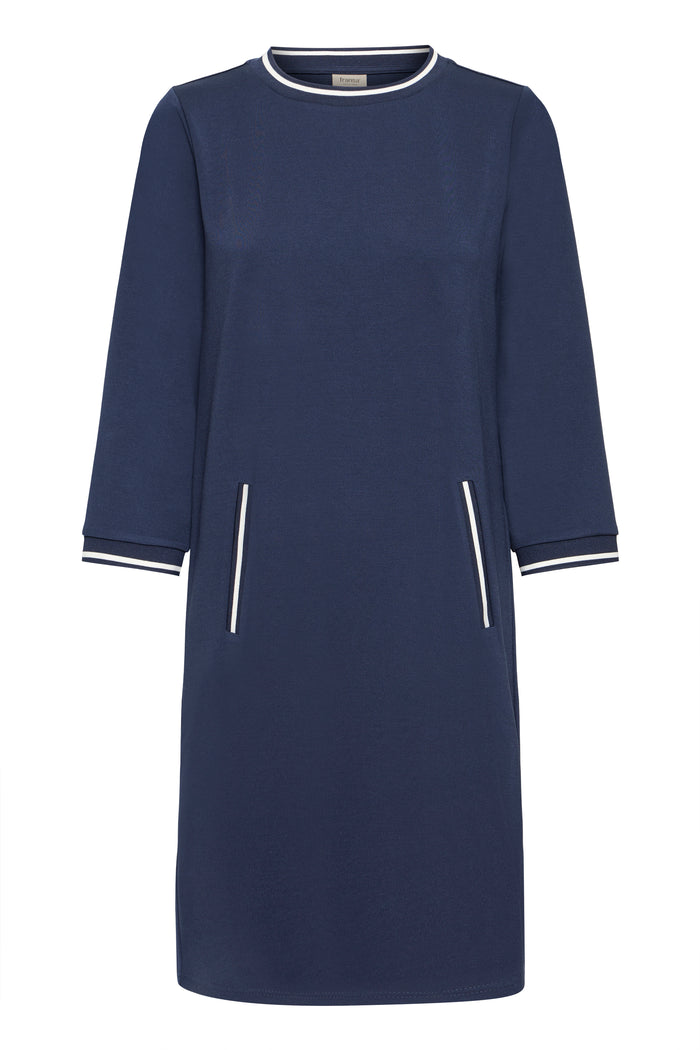Fransa FrVerna Navy Classic Fit Modal Dress, 20617413