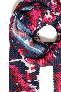 Fransa FrPlisea Very Berry Printed Plisse Scarf, 20617648