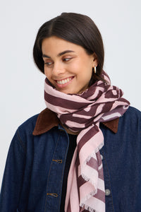 Fransa FrJilla Port Royale Geometric Print Scarf