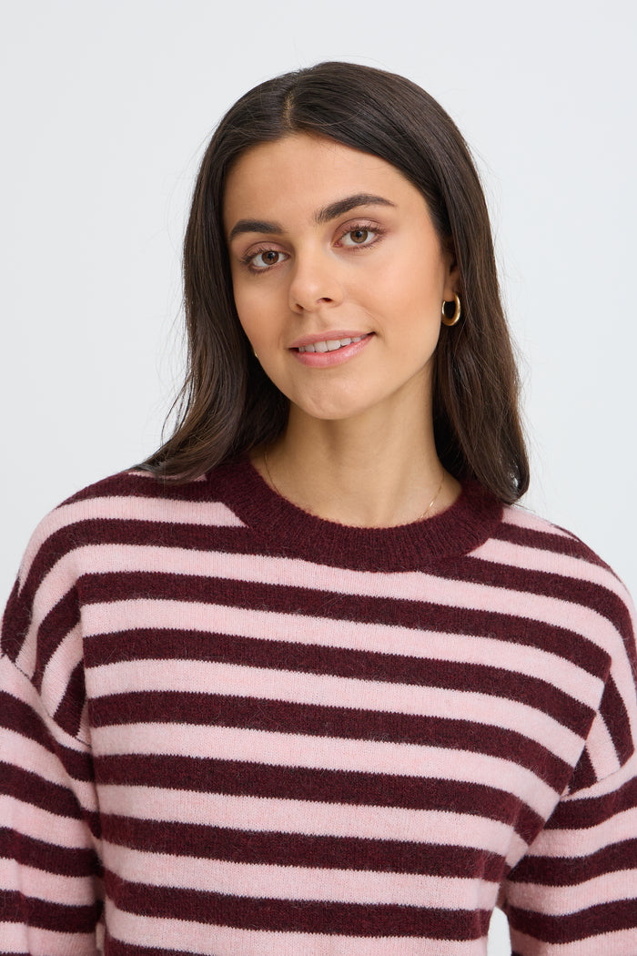 Fransa FrIdaa Port Royale/Baby Pink Striped Supersoft Knit, 20618351