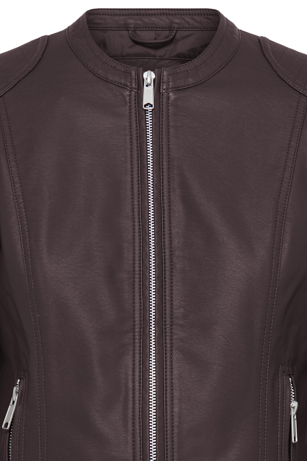 B.Young Byacom Java Brown Faux Leather Jacket, 20809396