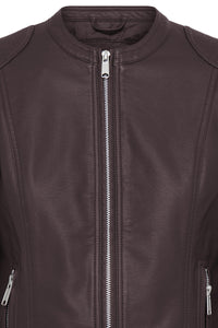 B.Young Byacom Java Brown Faux Leather Jacket, 20809396