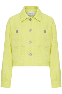 B.Young Bydadena Sunny Lime Cropped Boucle Jacket, 20814270