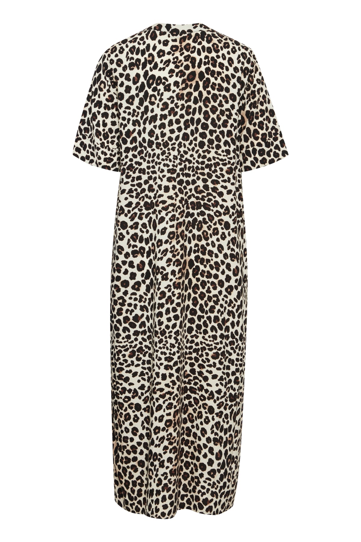 B.Young Bymmjoella Black Leopard Mix Relaxed Fit Dress