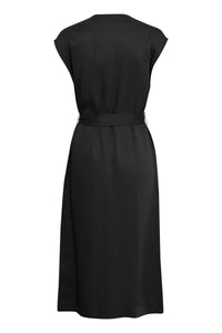 B.Young Byilini Black Button Midi Dress