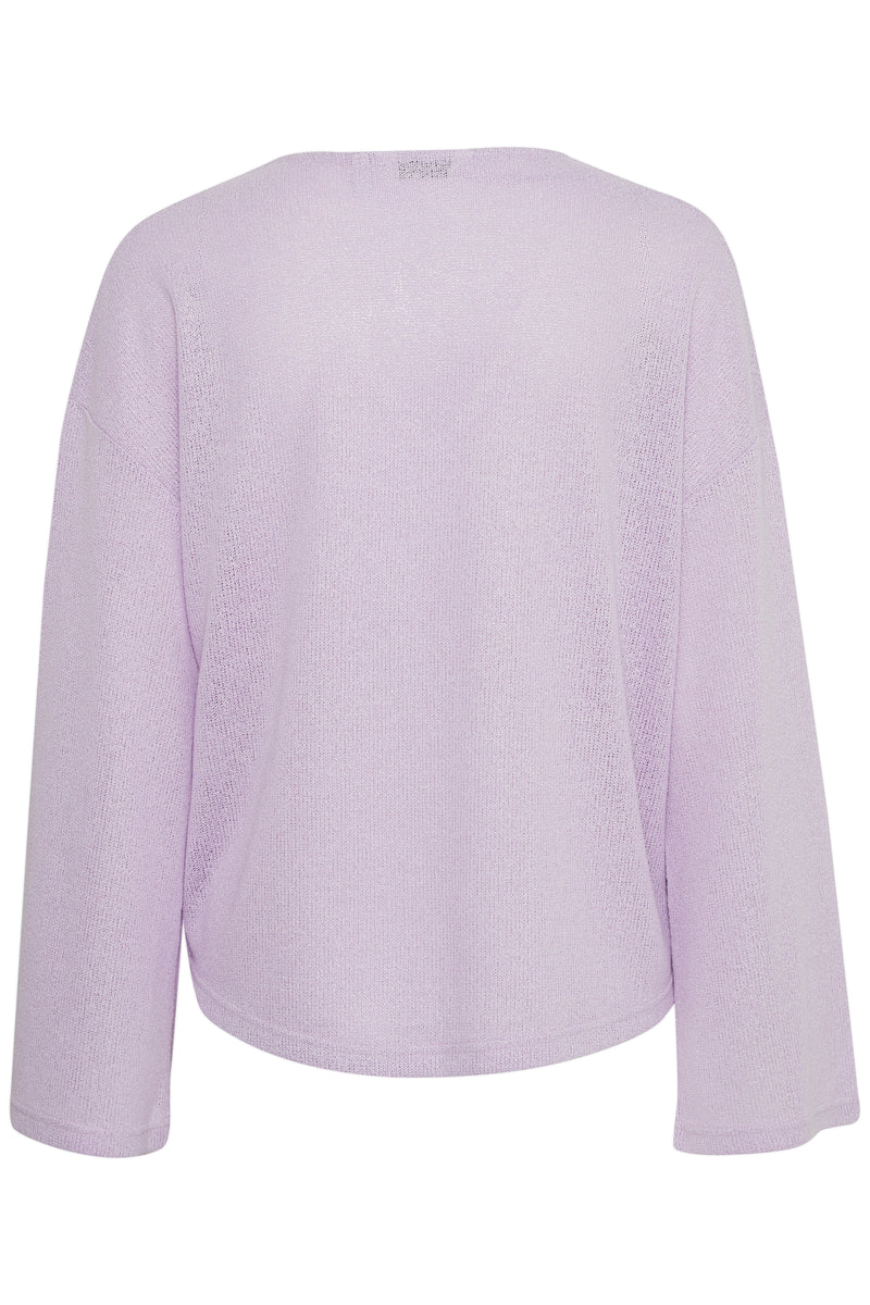 B.Young Bysif Orchid Bloom V-Neck Pullover