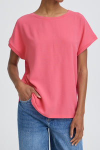 B.Young ByPanyax Phlox Pink Silky Front T-Shirt