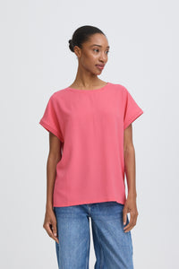 B.Young ByPanyax Phlox Pink Silky Front T-Shirt