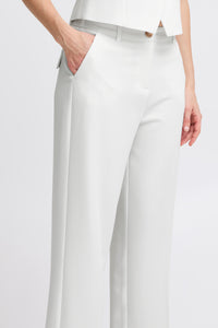 B.Young ByDeceri Marshmallow White Cuff Trousers, 20816464