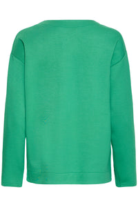 B.Young ByPusti Leprechaun Green Modal Dipped Hem Top, 20818436