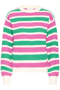 B.Young ByMikala Phlox Pink Stripe Textured Knit, 20818588