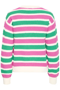 B.Young ByMikala Phlox Pink Stripe Textured Knit, 20818588