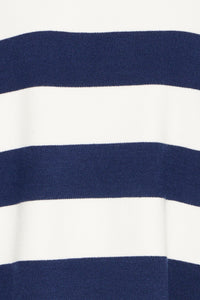 B.Young ByOtari Medieval Blue Striped Supersoft Knit