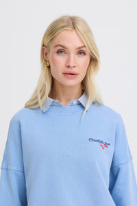 B.Young ByRasma Robbie Blue 'Cherish Me' Sweatshirt, 20818704