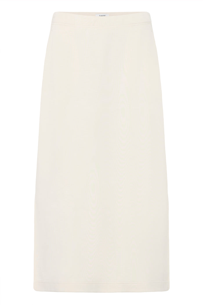 B.Young ByPusti Cream Modal Long Skirt