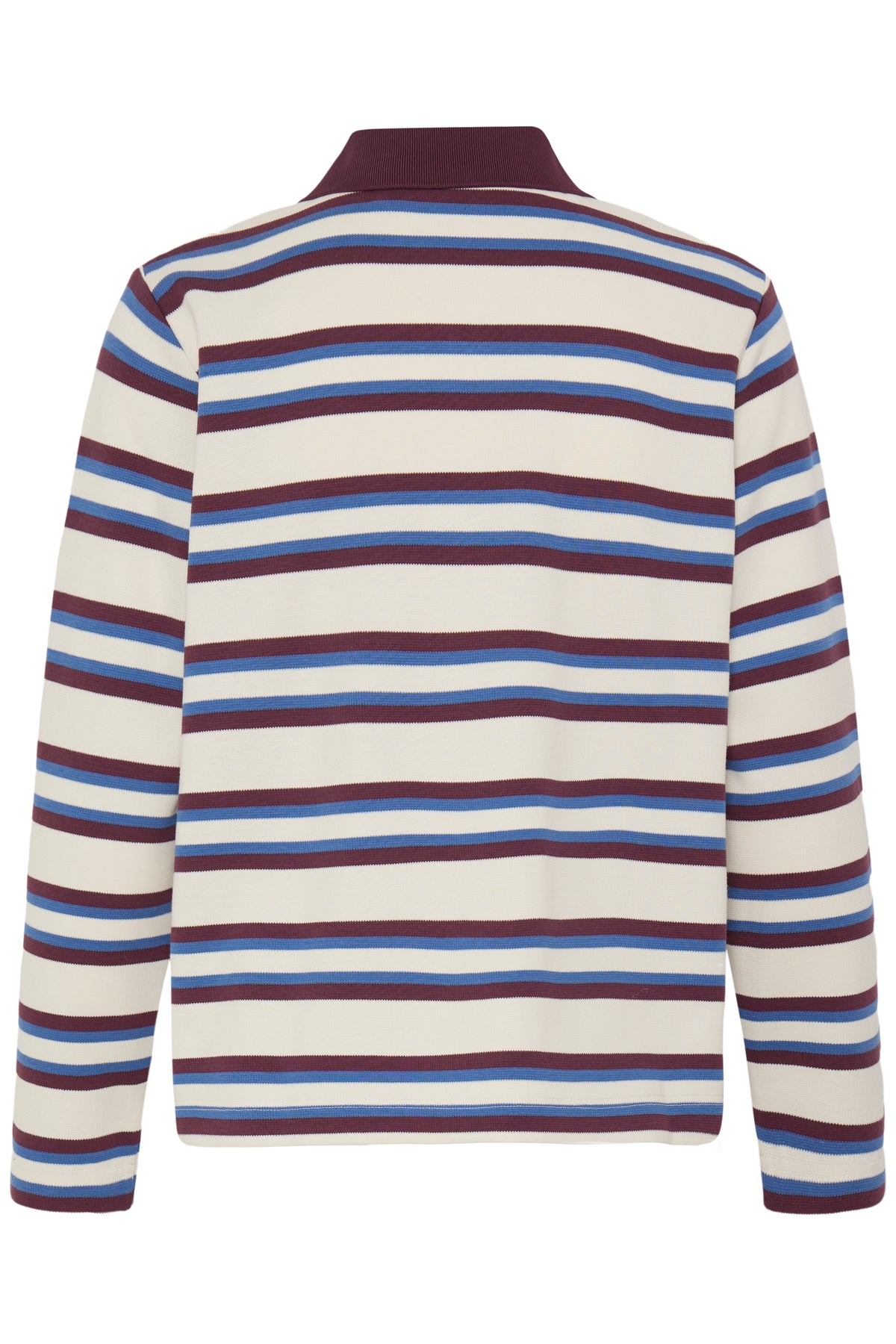 B.Young ByPelda Fig Burgundy Long Sleeve Polo