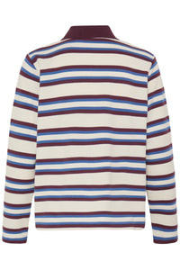 B.Young ByPelda Fig Burgundy Long Sleeve Polo