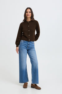 B.Young ByOmea Java Melange Embellished Button Cardigan, 20819510